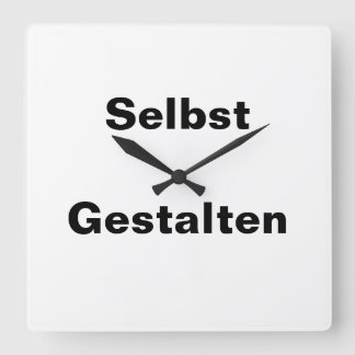 Reloj Cuadrado Wanduhr Selbst Gestalten - Vorlage