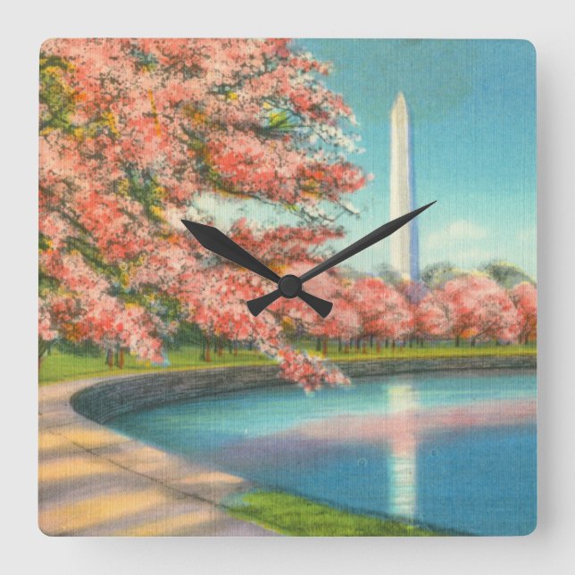 Reloj Cuadrado Washington (Anverso)