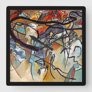 Reloj Cuadrado Wassily Kandinsky - Composición Cinco Arte Abstrac