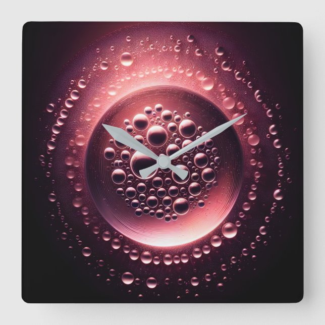 Reloj Cuadrado water droplets (Anverso)