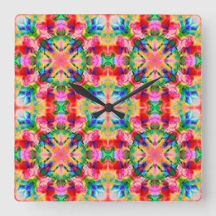 Reloj Cuadrado Watercolor ornament
