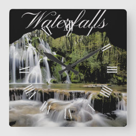 Reloj Cuadrado Waterfall Outdoor Adventures