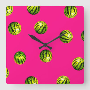 Reloj Cuadrado watermelon pattern pink