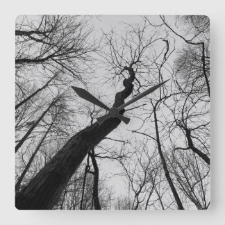 Reloj Cuadrado Wavy_Tree_Clock