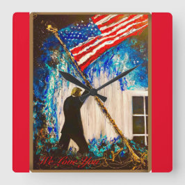 Reloj Cuadrado We Love Trump Clock