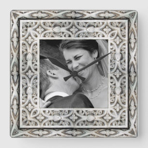 Reloj Cuadrado wedding memory photo clock