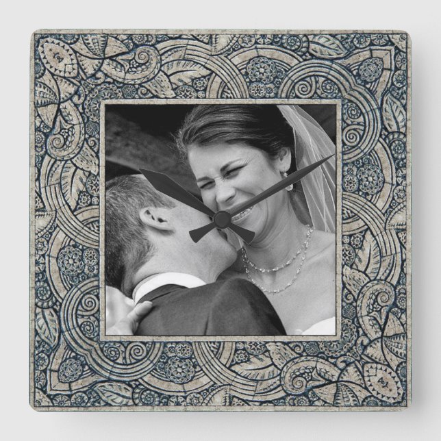 Reloj Cuadrado wedding memory photo clock (Anverso)