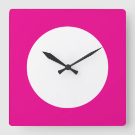 Reloj Cuadrado White Circle Acrylic Wall Clock