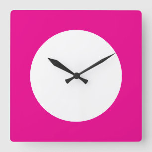 Reloj Cuadrado White Circle Acrylic Wall Clock