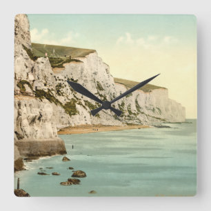 Reloj Cuadrado White Cliffs of Dover, Kent, England