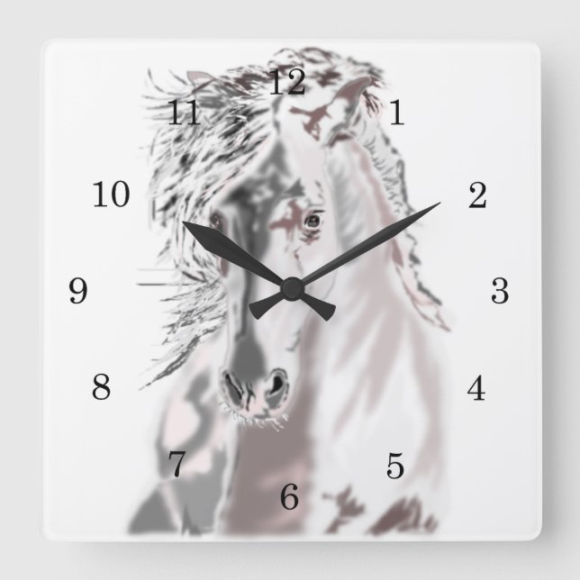 Reloj Cuadrado White Horse (Anverso)