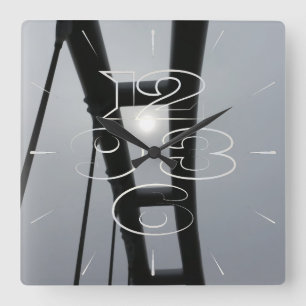 Reloj Cuadrado White sun over the bridge