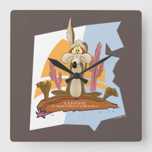 Reloj Cuadrado WILE E. COYOTE™ (Carnívoro en serio)