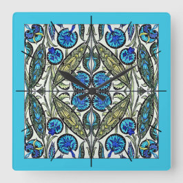 Reloj Cuadrado William De Morgan Victorian Clocks