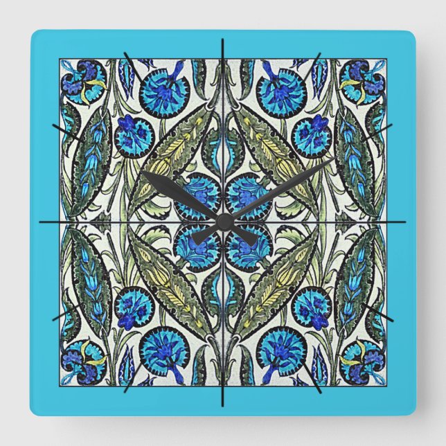 Reloj Cuadrado William De Morgan Victorian Clocks (Anverso)