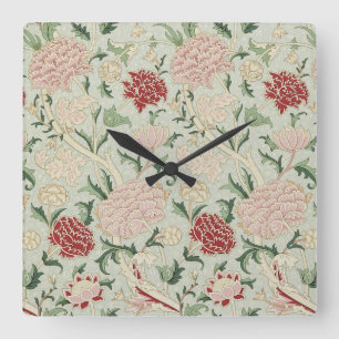 Reloj Cuadrado William Morris Cray Floral Pre Raphaelite Vintage
