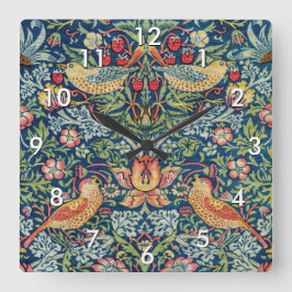 Reloj Cuadrado William Morris - Ladrón de fresas