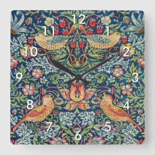 Reloj Cuadrado William Morris - Ladrón de fresas