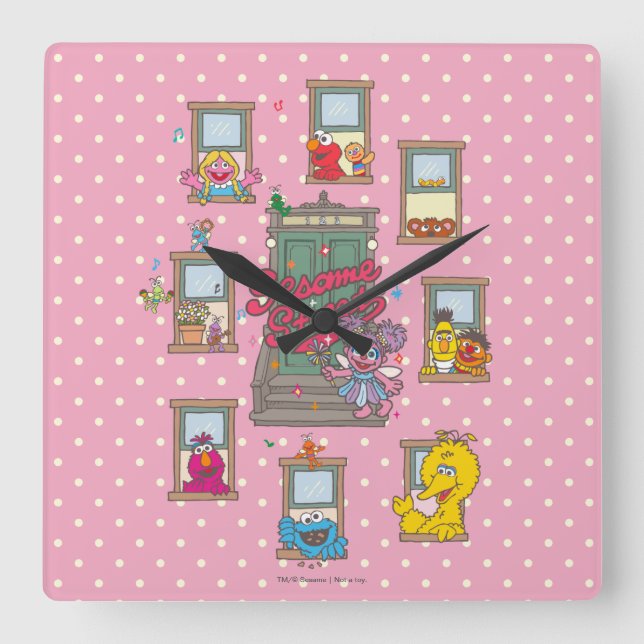Reloj Cuadrado Window Vintage Art (Anverso)