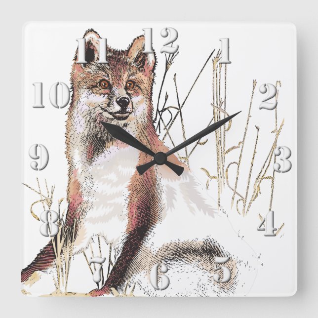 Reloj Cuadrado Winter Wolf (Anverso)