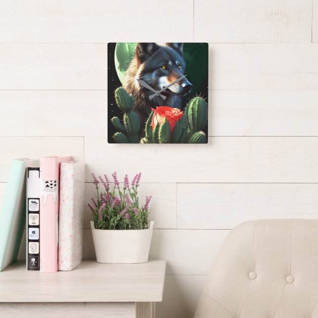 Reloj Cuadrado Wolf19: (Sala de lectura)