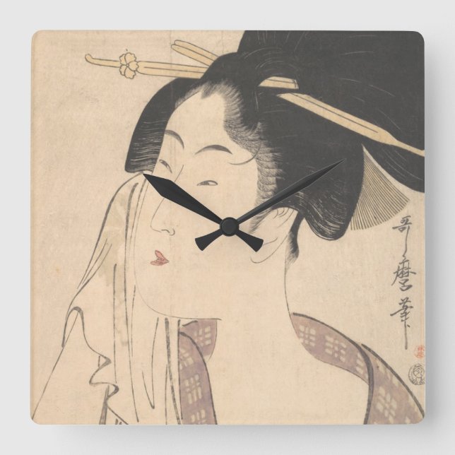 Reloj Cuadrado Woman Relaxing after Her Bath (Anverso)