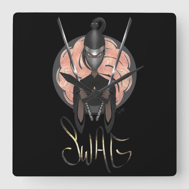 Reloj Cuadrado Woman Warrior Strong (Anverso)