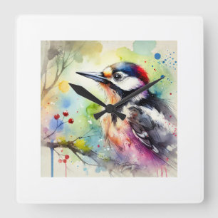Reloj Cuadrado Woodpecker in Vibrant Serenity 290824AREF126 - Wat