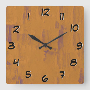 Reloj Cuadrado Worn Wood look -Back the Time Backlock