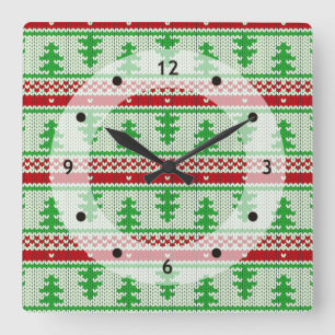 Reloj Cuadrado Xmas knitting seamless pattern 2 + your ideas