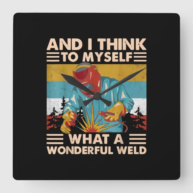 Reloj Cuadrado Y Pienso En Mí Mismo Que Un Maravilloso Soldado (Anverso)