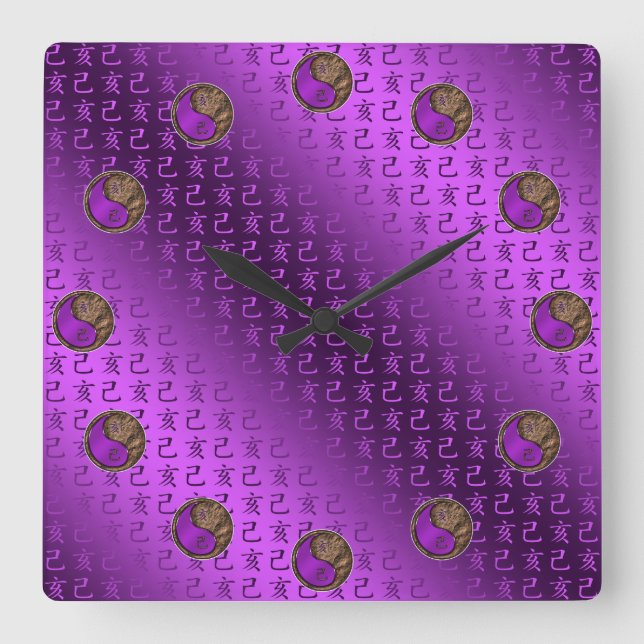 Reloj Cuadrado Year of the Earth Boar (Anverso)