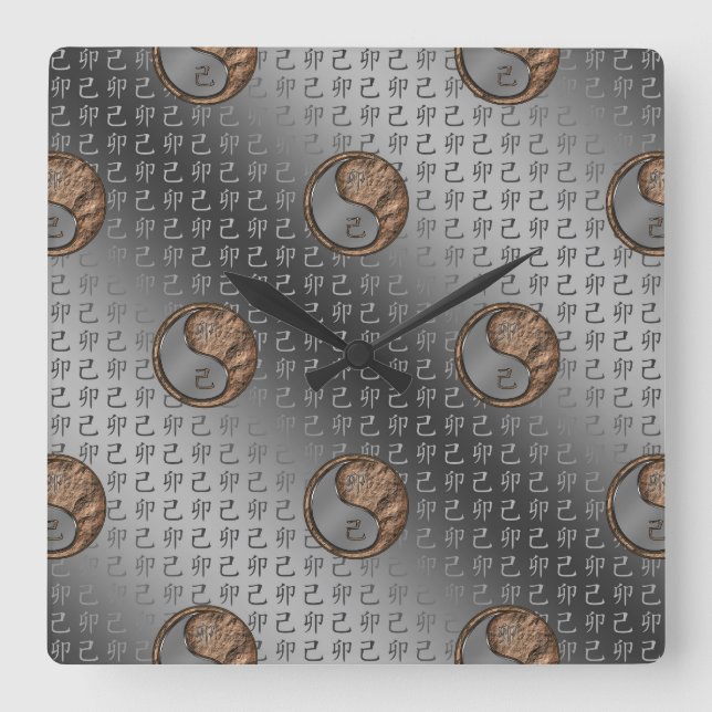 Reloj Cuadrado Year of the Earth Rabbit (Anverso)