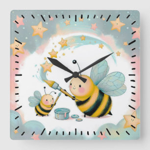 Reloj Cuadrado Yo y la abeja bebé