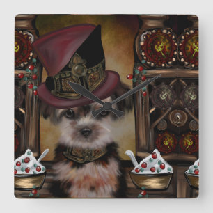 Reloj Cuadrado Yorkie Poo