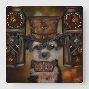 Reloj Cuadrado Yorkie Poo