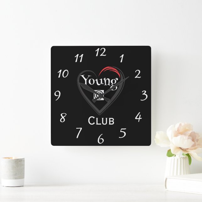 Reloj Cuadrado Young at Heart Club Clock (Hogar)