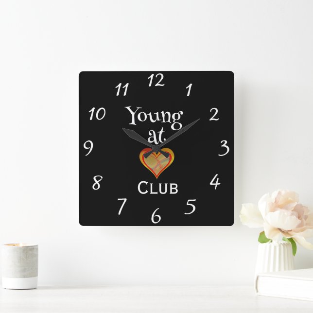 Reloj Cuadrado Young at Heart Club Clock (Hogar)