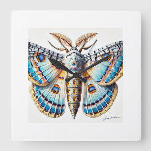 Reloj Cuadrado Yucca Moth 030924IREF238 - Watercolor