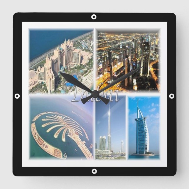 Reloj Cuadrado zAE007 DUBAI, Emiratos Árabes Unidos, Asia, Square (Anverso)