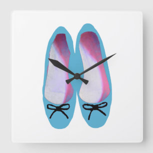 Reloj Cuadrado Zapatos azules