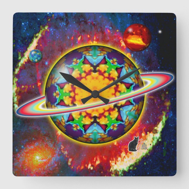 Reloj Cuadrado Zargon Orbz Kaleid (Anverso)