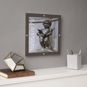 Reloj Cuadrado zBE046 MANNEKEN PIS Brussels Bruxelles,