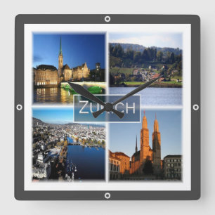 Reloj Cuadrado zCH046 ZURICH Suiza,