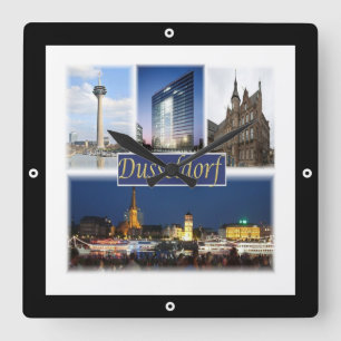 Reloj Cuadrado zDE008 DUSSELDORF, Alemania, Europa,