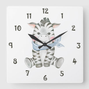 Reloj Cuadrado Zeb The Zebra Wall Clock