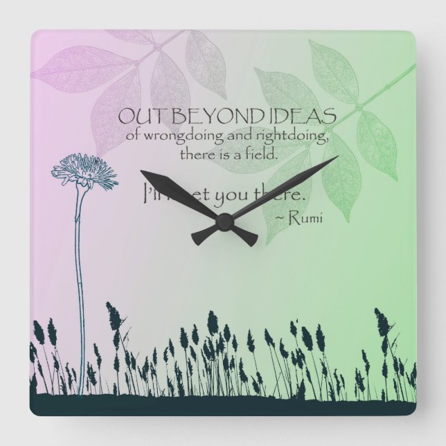 Reloj Cuadrado Zen Ideas (Anverso)