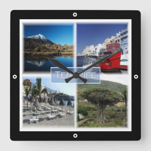 Reloj Cuadrado zES007 TENERIFE Islas Canarias España,