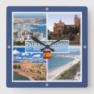 Reloj Cuadrado zES107 MALLORCA PALMA, Islas Baleares,