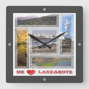 Reloj Cuadrado zES145 LANZAROTE "I Love", España,